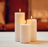 DeluxeHomeart Black LED Candle D: 10 * 10 cm 4