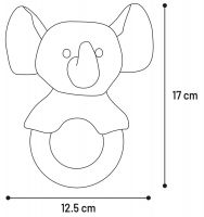 Puppy Fabbo Olifant Wit met Ring 3