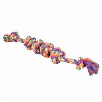 Katoenen touw 6 knopen meerkleurig 1