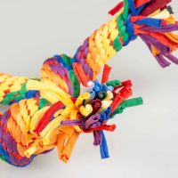 Sweater touw lus 3 knopen meerkleurig 5