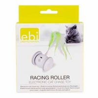 Elektronisch Kattenspeeltje Racing Roller Wit 8