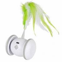 Elektronisch Kattenspeeltje Racing Roller Wit 1