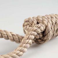 Flossy tuggertouw met 2 lussen Bruin 3