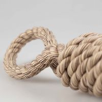 Flossy tuggertouw met 2 lussen Bruin 4