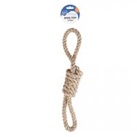 Flossy tuggertouw met 2 lussen Bruin 2