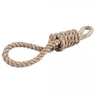 Flossy tuggertouw met 2 lussen Bruin 1