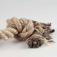 Flossy Touw met 3 Knopen Bruin 4