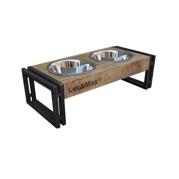 Wooden Feeder Oslo with Bowls