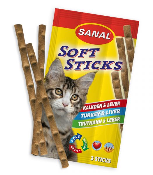 Sanal Soft Sticks Kalkoen & Lever