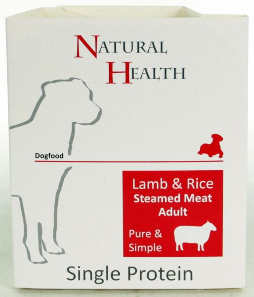 Natural Health Lamb & Rice Steamed Meat Adult
