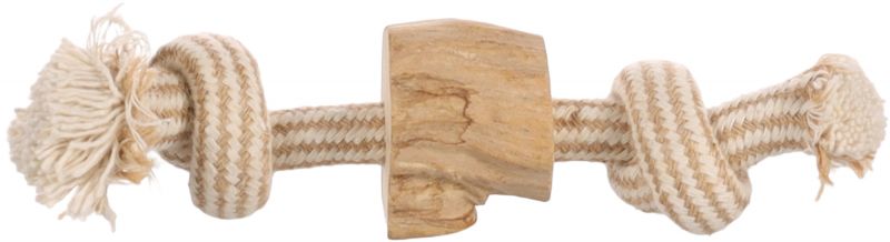 Java Hout 1 Blok + Touw Bruin S