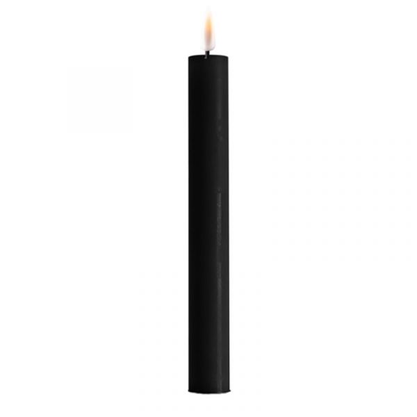 DeluxeHomeart Black LED Dinner Candle D: 2,2 * 24 cm (2 pcs.)