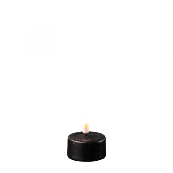 DeluxeHomeart Black LED Tealight Candle D: 4,1 * 4,5 cm (2 pcs.)