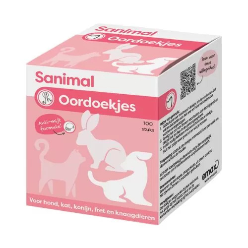 Sanimal Oordoekjes 100 stuks