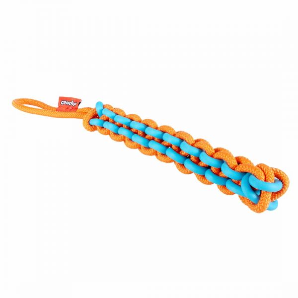Hondenspeeltje Twisting Tugger blauw/oranje