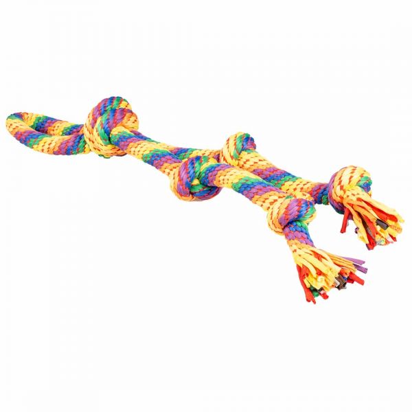 Sweater touw lus 5 knopen meerkleurig