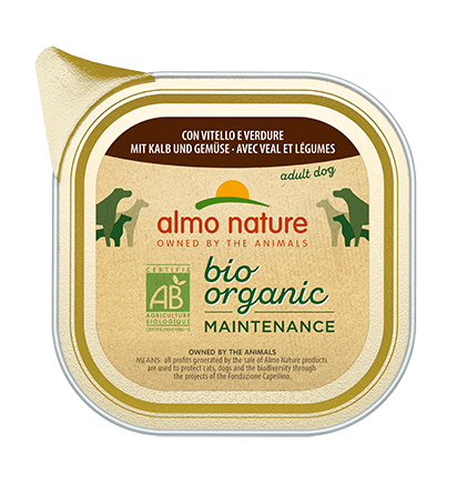 Almo Nature Bio Organic met Kalf en Groenten