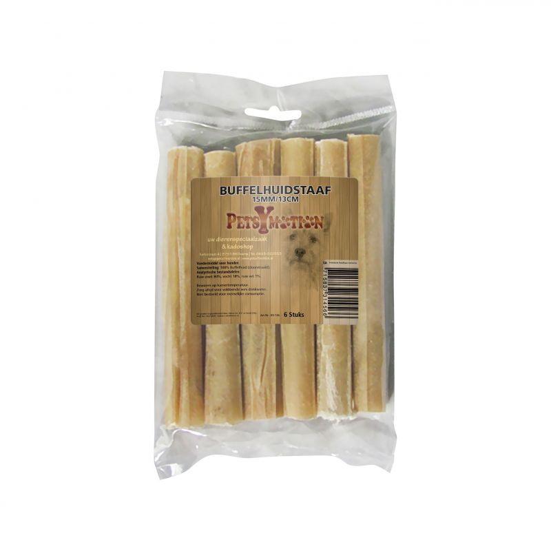 Buffelhuid Staaf 15mm/13cm