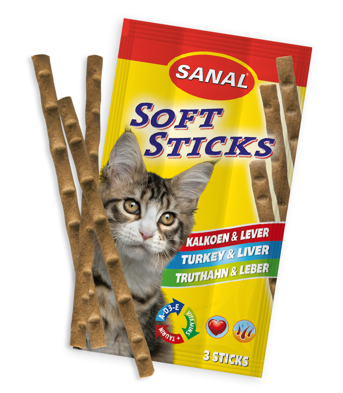 Sanal Soft Sticks Kalkoen & Lever