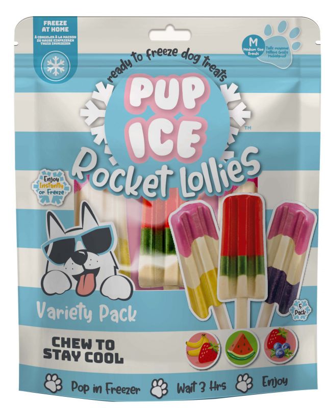 Pup Ice Hondenijs Voordeelpak Raketjes assorti pak a 5 stuks